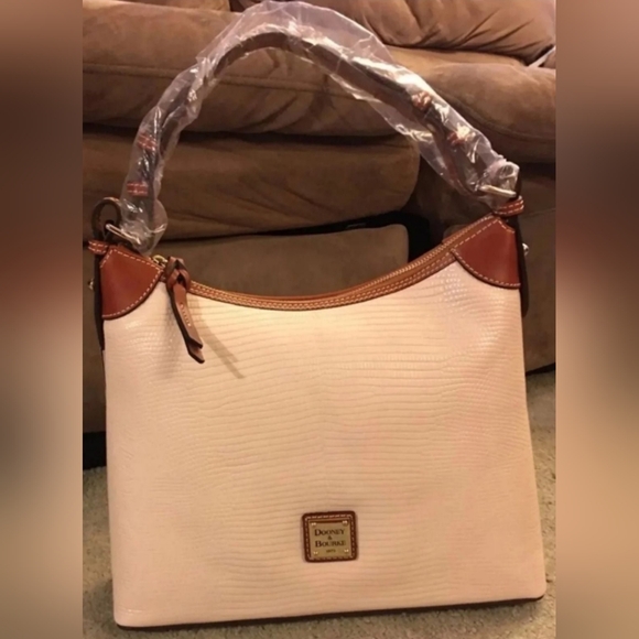 Dooney and Bourke Lizard embossed hobo bag